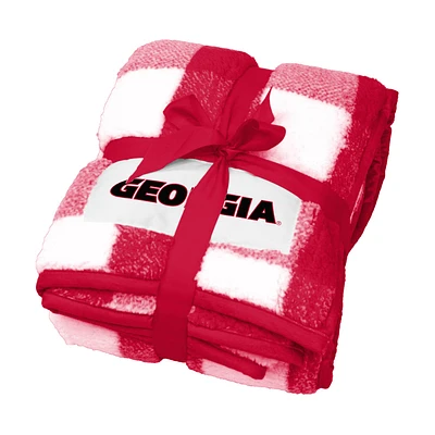 Georgia Bulldogs 50'' x 60'' Buffalo Check Frosty Fleece Blanket