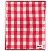 Los Angeles Angels 50'' x 60'' Buffalo Check Frosty Fleece Blanket