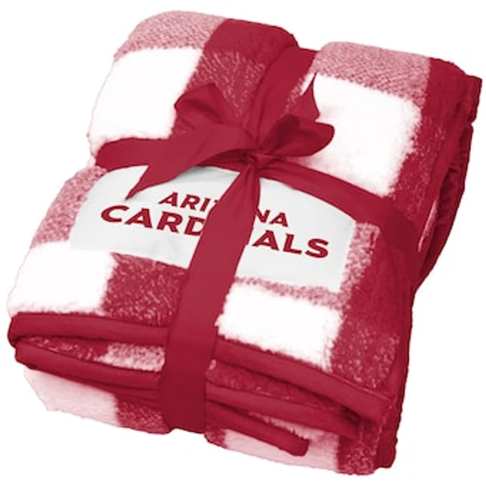 Arizona Cardinals 50'' x 60'' Buffalo Check Frosty Fleece Blanket