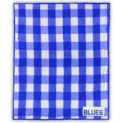 St. Louis Blues 50'' x 60'' Buffalo Check Frosty Fleece Blanket