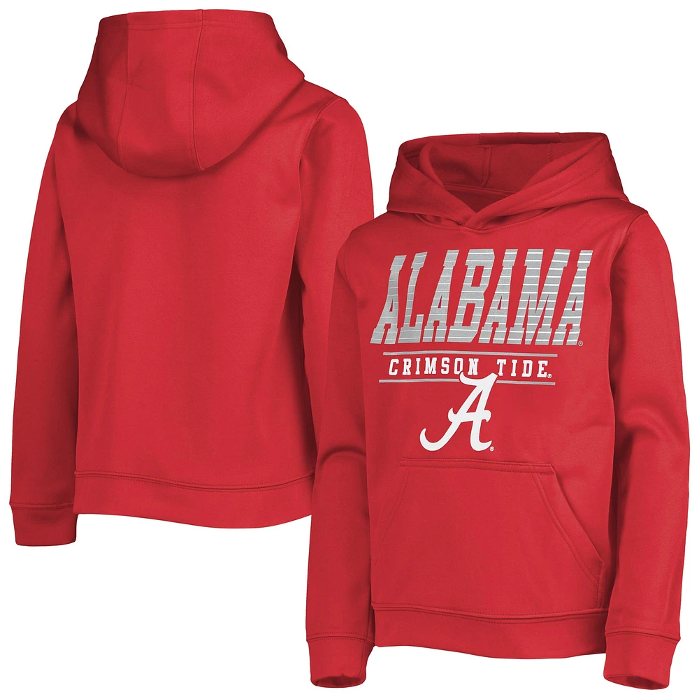 Youth Crimson Alabama Crimson Tide Fast Pullover Hoodie