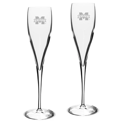 Mississippi State Bulldogs 2-Piece 6oz. Luigi Bormioli Toasting Glass Set
