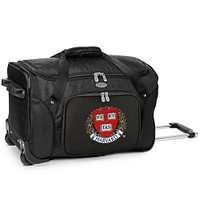 MOJO Black Harvard Crimson 22'' Wheeled Duffel Bag