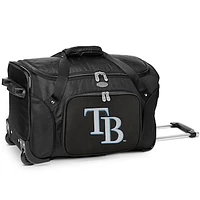 MOJO Black Tampa Bay Rays 22'' Wheeled Duffel Bag