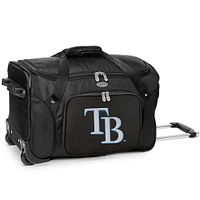 MOJO Black Tampa Bay Rays 22'' Wheeled Duffel Bag