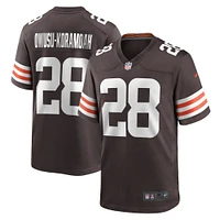 Men's Nike Jeremiah Owusu-Koramoah Brown Cleveland Browns Game Player Jersey