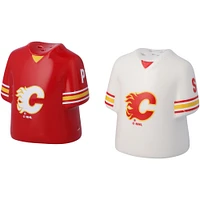 Calgary Flames Jersey Salt & Pepper Shaker Set