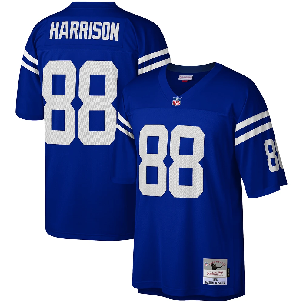 Men's Mitchell & Ness Marvin Harrison Royal Indianapolis Colts Legacy Replica Jersey