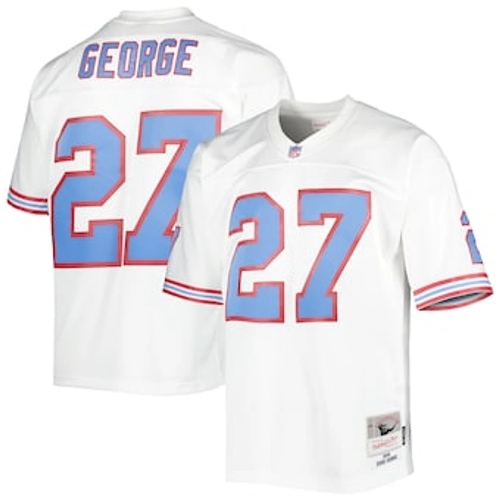 Men's Mitchell & Ness Eddie George White Houston Oilers Legacy Replica Jersey