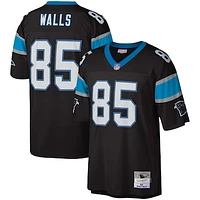 Men's Mitchell & Ness Wesley Walls Black Carolina Panthers Legacy Replica Jersey