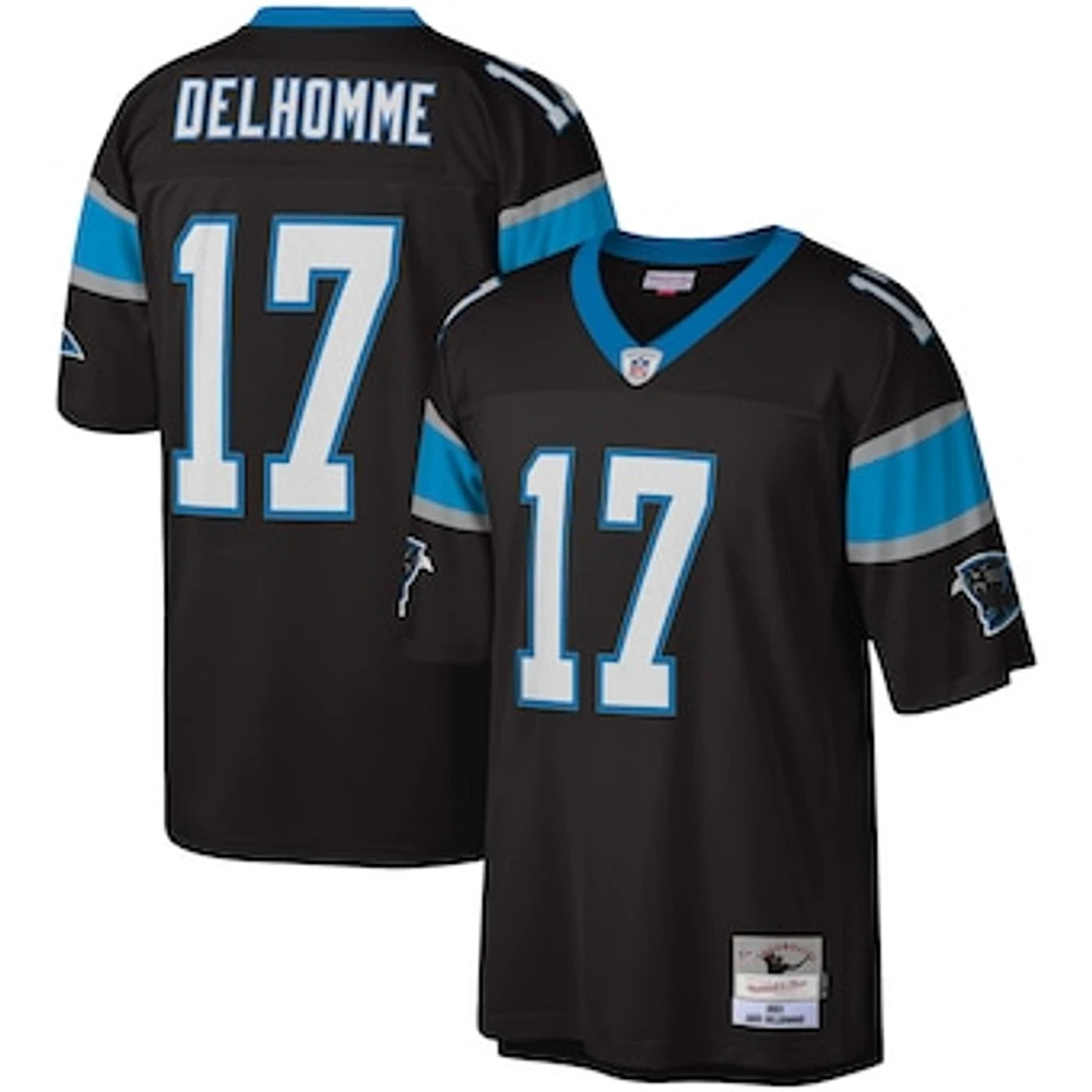 Men's Mitchell & Ness Jake Delhomme Black Carolina Panthers Legacy Replica Jersey