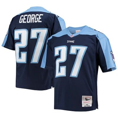 Men's Mitchell & Ness Eddie George Navy Tennessee Titans Legacy Replica Jersey