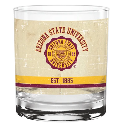 Arizona State Sun Devils 14oz. Vintage Retro Rocks Glass