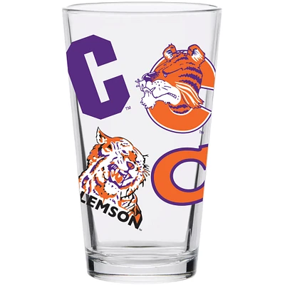 Clemson Tigers 16oz. Medley Vintage Pint Glass