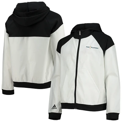 Girls Youth adidas Black/White THE PLAYERS Anorak Full-Zip Jacket