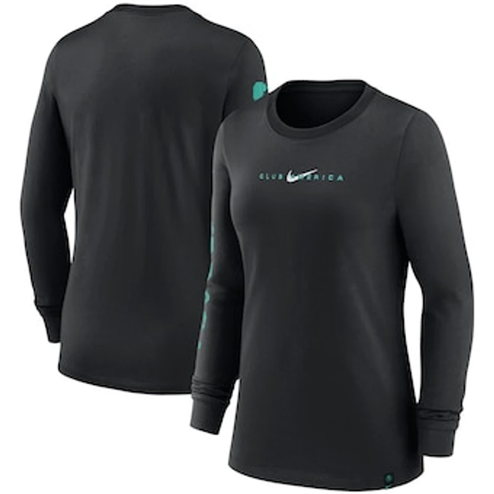 Women's Nike Black Club America Voice Long Sleeve T-Shirt