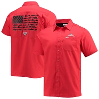 Men's Columbia PFG Red Georgia Bulldogs Slack Tide Camp Button-Up Shirt