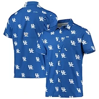 Men's Columbia Royal Kentucky Wildcats Super Slack Tide Omni-Shade Button-Up Shirt