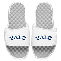 Men's ISlide White Yale Bulldogs Primary Logo Slide Sandals