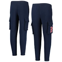 Youth Navy Boston Red Sox Players Anthem Fleece Cargo Pants