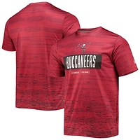 Men's New Era Red Tampa Bay Buccaneers Combine Authentic Sweep T-Shirt
