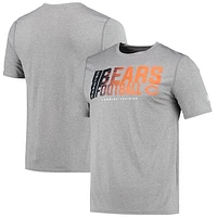 Men's New Era Heathered Gray Chicago Bears Combine Authentic Game On T-Shirt