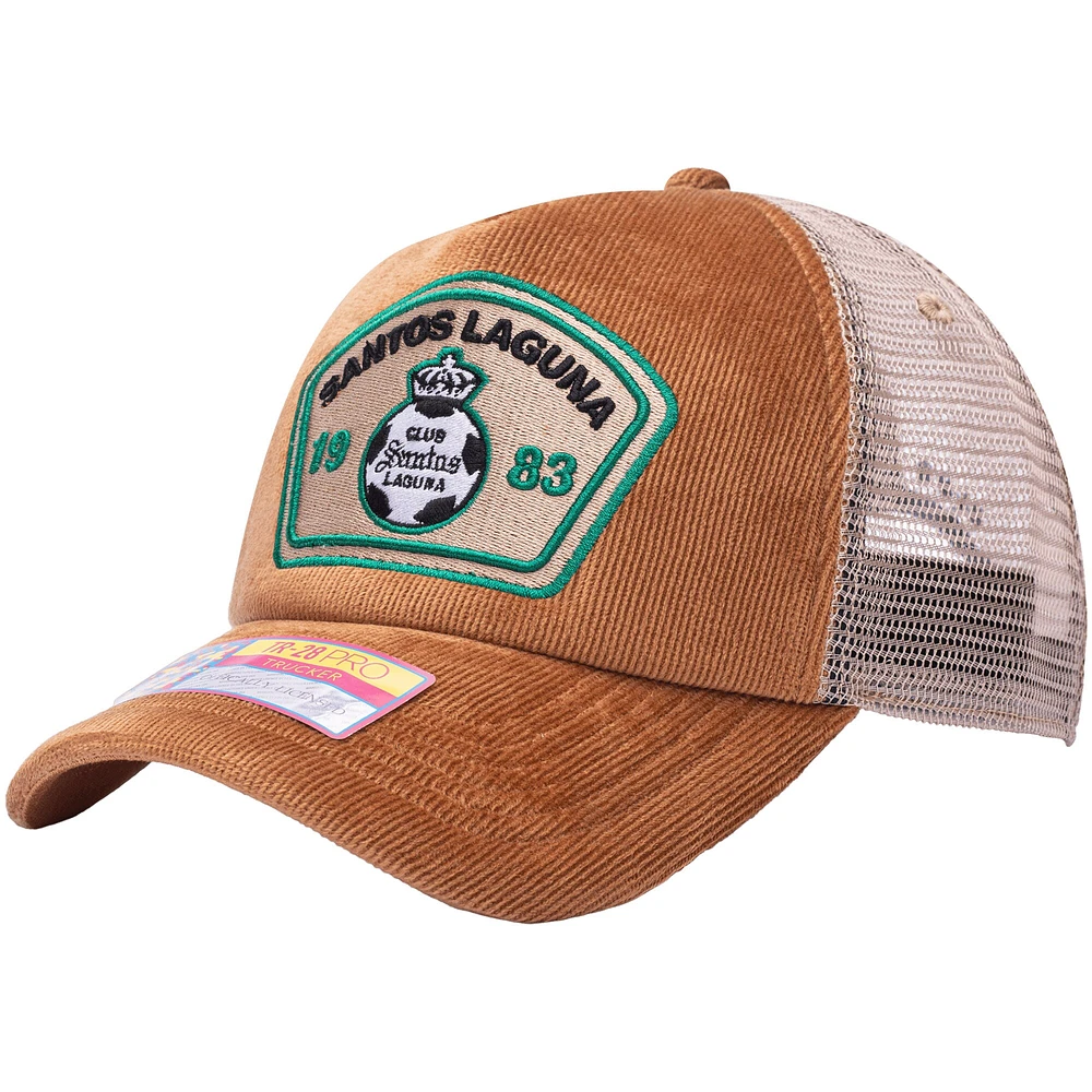 Men's Tan Santos Laguna Camionero Trucker Snapback Hat