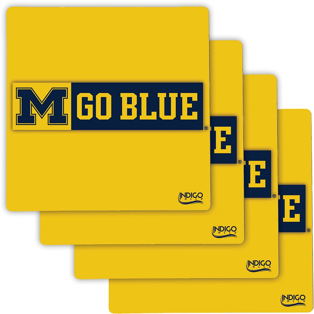 Michigan Wolverines Four-Pack Specialty Coaster Set