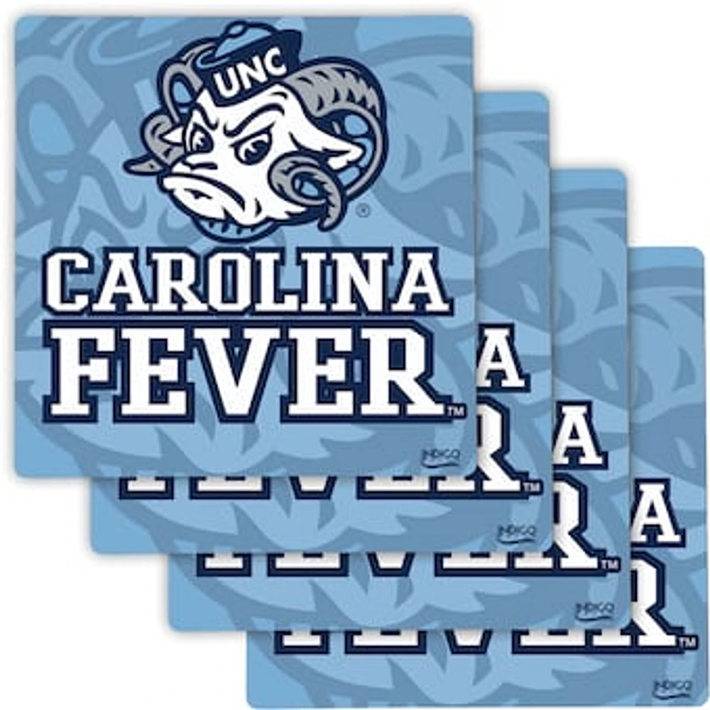 North Carolina Tar Heels Four-Pack Specialty Coaster Set