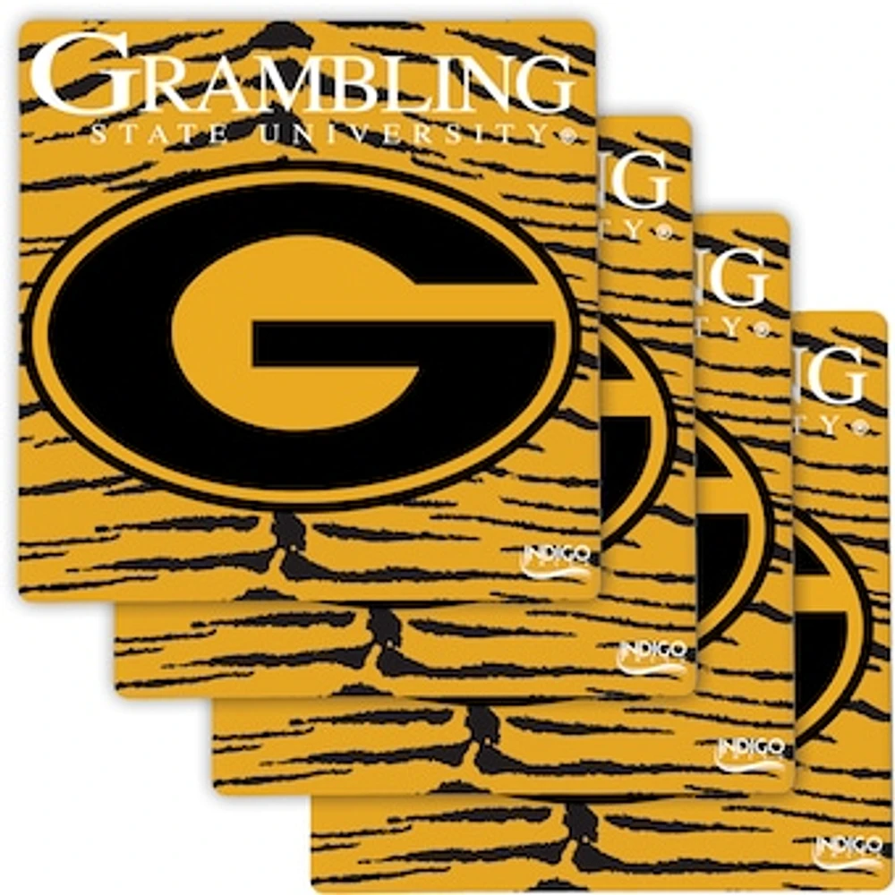 Grambling Tigers Four-Pack Specialty Coaster Set