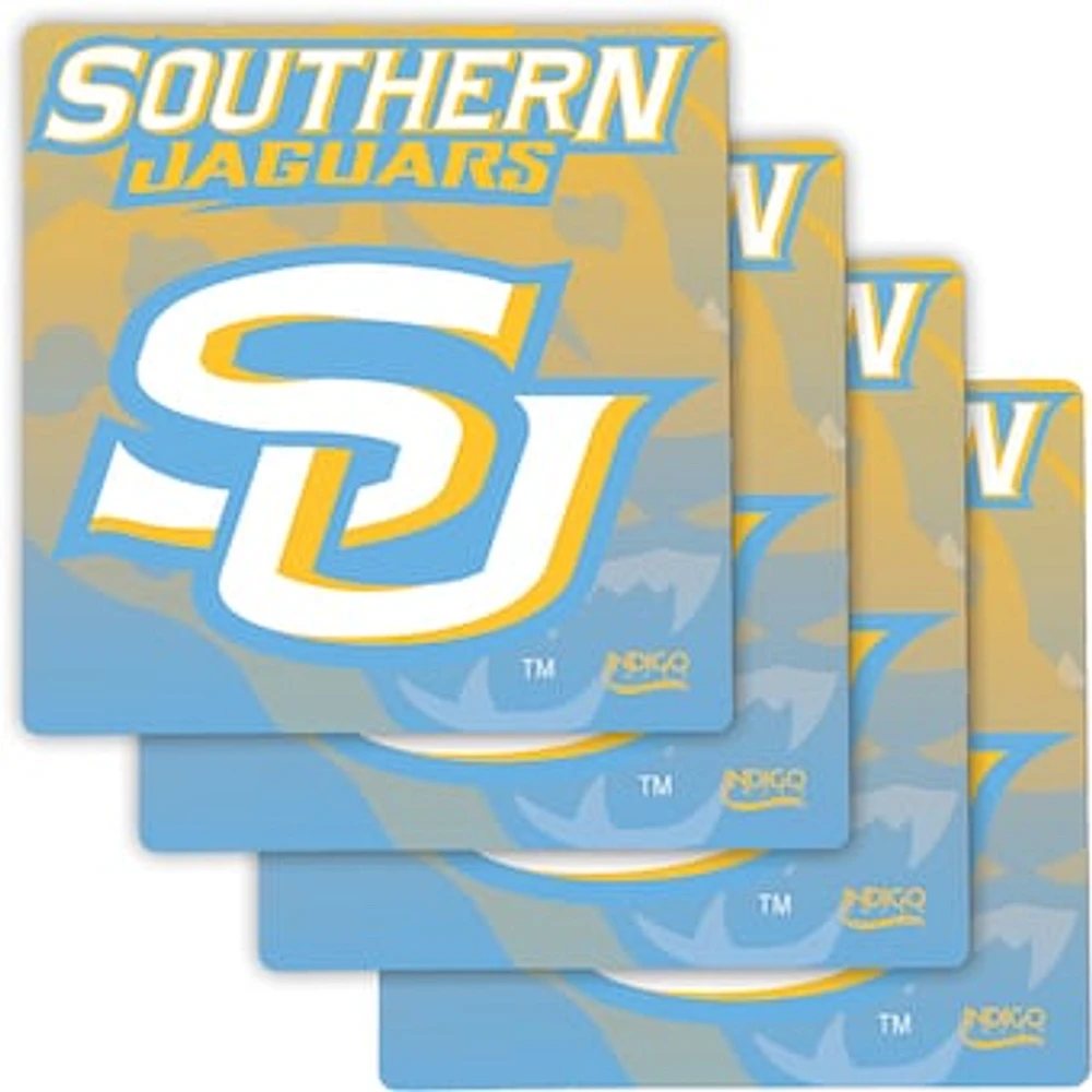 Southern University Jaguars Four-Pack Specialty Coaster Set