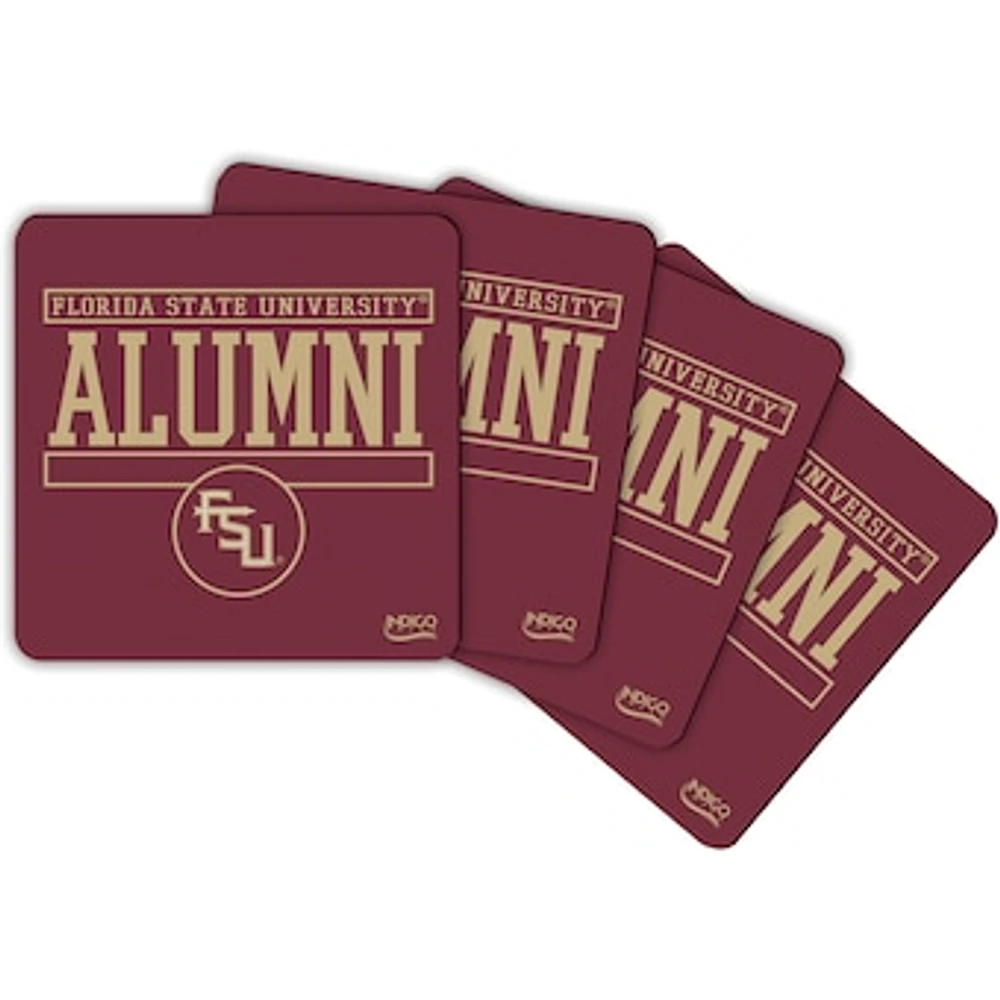 Florida State Seminoles Alumni 4-Pack Neoprene Coaster Set