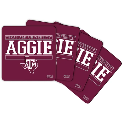 Texas A&M Aggies Alumni 4-Pack Neoprene Coaster Set