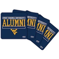 West Virginia Mountaineers Alumni 4-Pack Neoprene Coaster Set