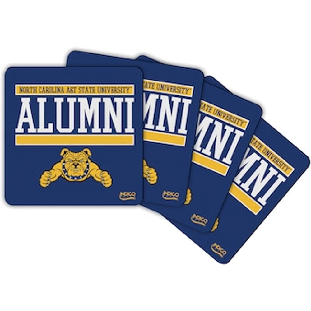 North Carolina A&T Aggies Alumni 4-Pack Neoprene Coaster Set