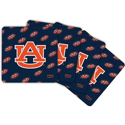 Auburn Tigers Four-Pack Square Repeat Coaster Set