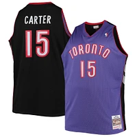 Men's Mitchell & Ness Vince Carter Purple Toronto Raptors Big Tall 1999/00 Hardwood Classics Swingman Jersey