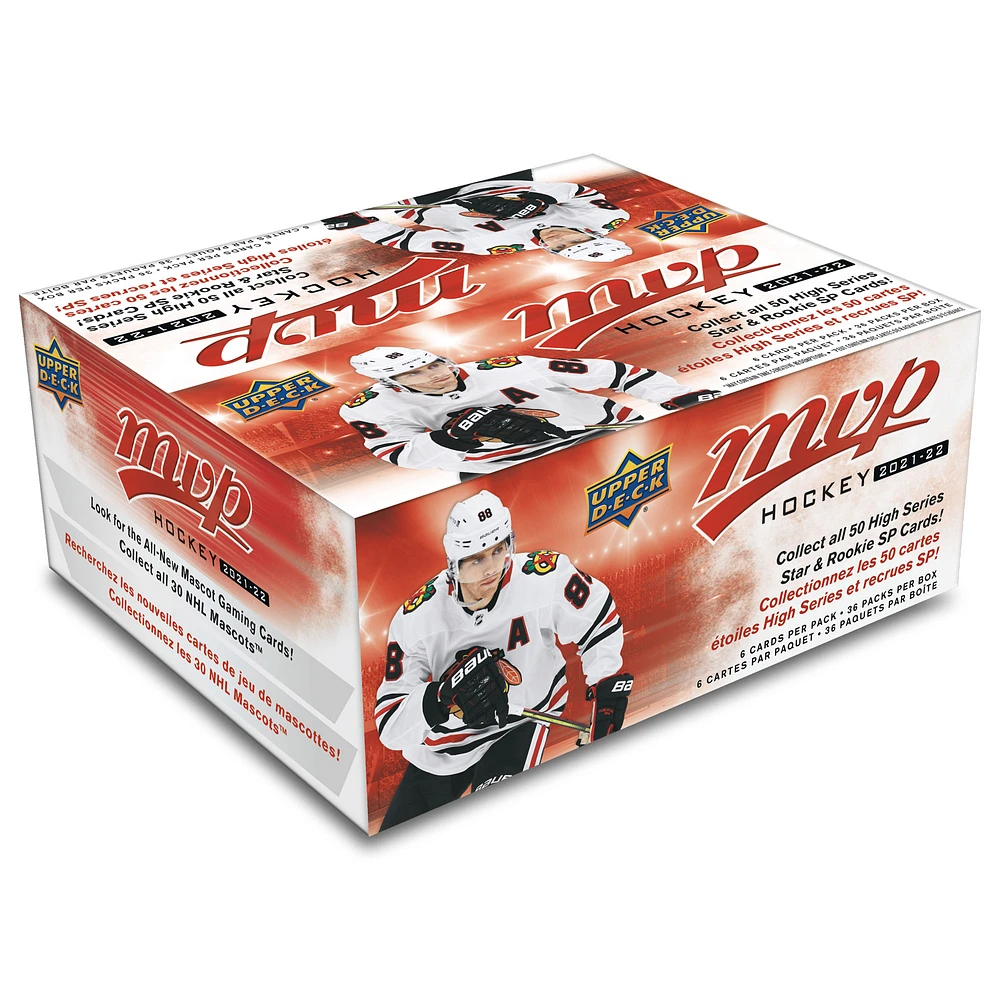 NHL 2021-22 Upper Deck MVP Factory Sealed 36-Pack Retail Box