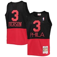 Youth Mitchell & Ness Allen Iverson Black Philadelphia 76ers 2003-04 Hardwood Classics Reload Jersey