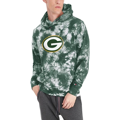 Men's Tommy Hilfiger Green Green Bay Packers Stanley Tie-Dye - Pullover Hoodie