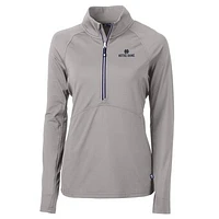 Women's Cutter & Buck Notre Dame Fighting Irish Adapt Eco Knit Half-Zip Pullover Jacket