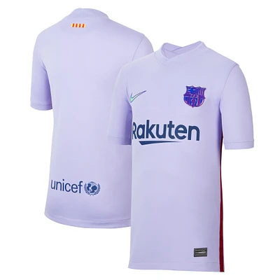 Youth Nike Purple Barcelona 2021/22 Away Stadium Replica Jersey