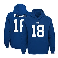 Youth Mitchell & Ness Peyton Manning Royal Indianapolis Colts Retired Player Name Number Pullover Hoodie