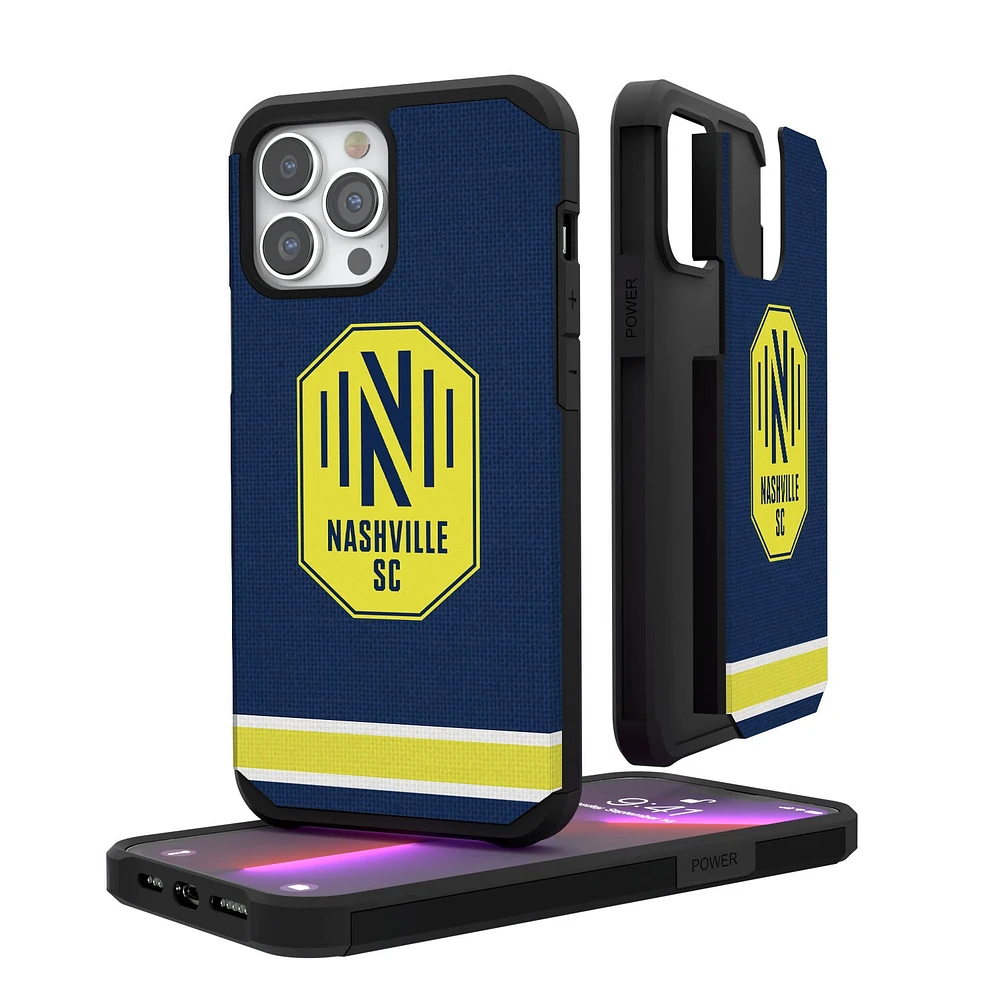 Nashville SC iPhone Stripe Design Rugged Case