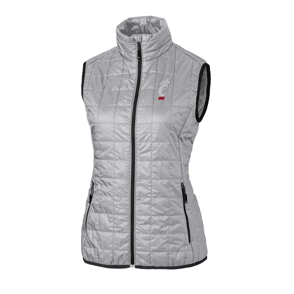 Women's Cutter & Buck Cincinnati Bearcats Rainier PrimaLoft Eco Full-Zip Vest