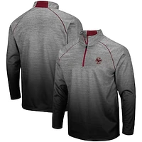 Men's Colosseum Heathered Gray Boston College Eagles Sitwell Raglan Quarter-Zip Jacket