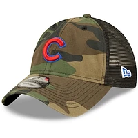 Men's New Era Camo Chicago Cubs Trucker 9TWENTY Snapback Hat