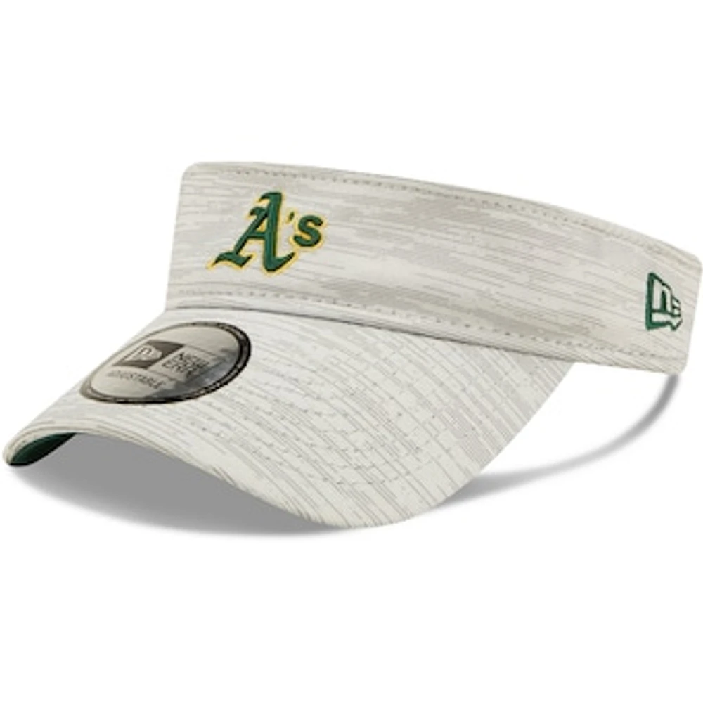 Men's New Era Gray Athletics Distinct Visor