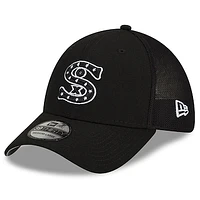 Men's New Era  Black Chicago White Sox 2023 Batting Practice 39THIRTY Flex Hat