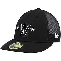 Men's New Era  Black Washington Nationals Batting Practice Low Profile 59FIFTY Fitted Hat